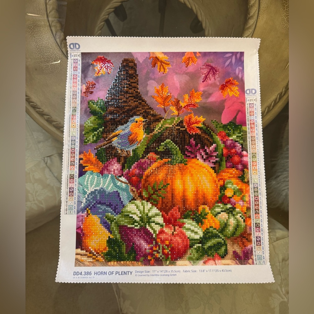 Completed. Diamond Dotz Intermediate “Horn of Plenty” Special Edition